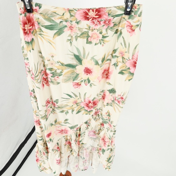 American Eagle High‎ Low Ruffle Tropical Floral Skirt - Picture 6 of 12